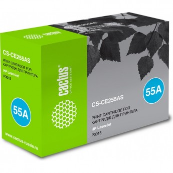 Лазерный картридж CACTUS CS-CE255AS (HP 55A) для HP LaserJet M521 Pro 500 MFP, M521dn Pro MFP, M521dw Pro MFP, M525 , M525c MFP, M525dn MFP, M525f MFP, P3010, P3015, P3015d, P3015dn, P3015n, P3015x, черный, 6 000 стр. Лазерный картридж CACTUS CS-CE255AS (HP 55A) для HP LaserJet M521 Pro 500 MFP, M521dn Pro MFP, M521dw Pro MFP, M525 , M525c MFP, M525dn MFP, M525f MFP, P3010, P3015, P3015d, P3015dn, P3015n, P3015x, черный, 6 000 стр.
