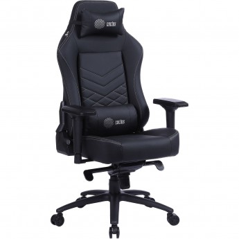 Кресло игровое CACTUS CS-CHR-0112BL цвет: черный, обивка: эко.кожа, крестовина: металл пластик черный Кресло игровое CACTUS CS-CHR-0112BL цвет: черный, обивка: эко.кожа, крестовина: металл пластик черный
