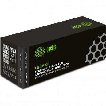 Лазерный картридж CACTUS CS-EP22S (EP-22) для Canon LBP 22, 22x, 250, 350, 800, 810, 1110, 1110se, 1120 Laser Shot, 5585, 5585i, P420, черный, 2 500 стр. Лазерный картридж CACTUS CS-EP22S (EP-22) для Canon LBP 22, 22x, 250, 350, 800, 810, 1110, 1110se, 1120 Laser Shot, 5585, 5585i, P420, черный, 2 500 стр.