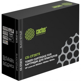 Лазерный картридж CACTUS CS-CF287X (HP 87X) для HP LaserJet M501dn Pro (J8H61A), M501n Pro (J8H60A), M506dn, M506x, M527c, M527dn, M527f, черный, увеличенной емкости, 18 000 стр. Лазерный картридж CACTUS CS-CF287X (HP 87X) для HP LaserJet M501dn Pro (J8H61A), M501n Pro (J8H60A), M506dn, M506x, M527c, M527dn, M527f, черный, увеличенной емкости, 18 000 стр.