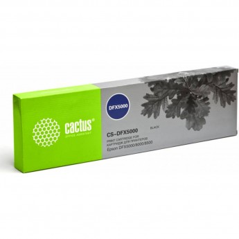 Матричный картридж CACTUS CS-DFX5000 (S015055) для Epson DFX5000, 8000, 8500, черный Матричный картридж CACTUS CS-DFX5000 (S015055) для Epson DFX5000, 8000, 8500, черный
